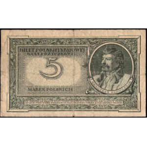 Poland. 1919 5 Marek Niska litera R