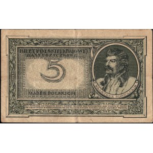 Poland. 1919 5 Marek Prefix C