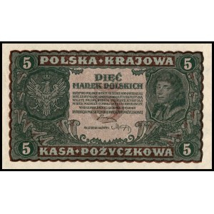Poland. 1919 5 Marek Prefix II seria S