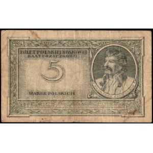 Poland. 1919 5 Marek Prefix P