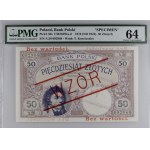 Poland. 1919 50 Zlotych WZOR Specimen