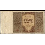 Poland. 1945 1000 Zlotych Ser.B