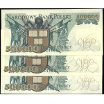 Poland. 1990 500000 Zlotych Prefix K 3 Pieces