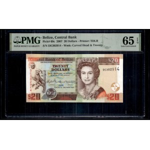 Belize. 2007 20 dollars