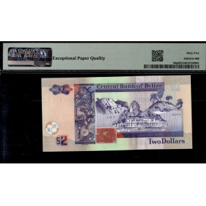 Belize. 2021 2 Dollars