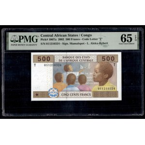 Congo. 2002 500 Francs