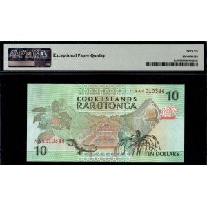 Îles Cook. 1992 10 dollars