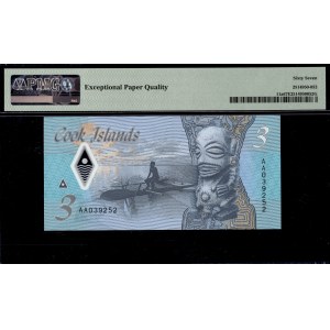 Cook Islands. 2021 3 Dollars