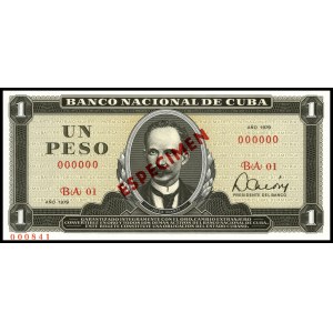 Cuba. 1-3-5 Pesos Specimen Set