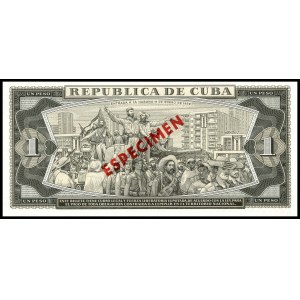 Cuba. 1-3-5 Pesos Specimen Set