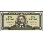 Cuba. 3 Different 1 Peso Specimen Banknotes