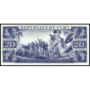 Cuba. 1965 20 Pesos Specimen