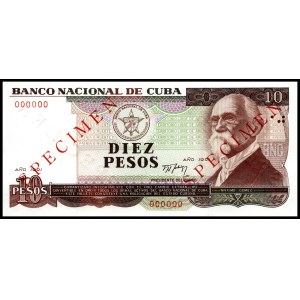 Cuba. 1991 5 and 10 Pesos Specimen