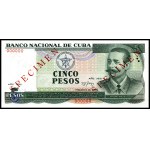Cuba. 1991 5 and 10 Pesos Specimen