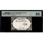 France. 1793 5 Livres Block 3887