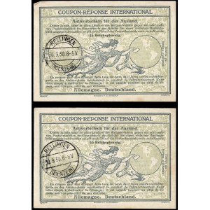 Deutschland. 1930 35 Reichspfennig Reisegutschein 2 Stück