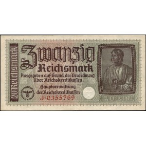 Germany. 1940 20 Reichsmark Prefix J Third Reich