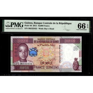Guinea. 2012 10000 Francs