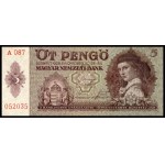 Hungary. 1939 5 Pengo