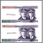 Lithuania. 10 Litu Uncut Printer