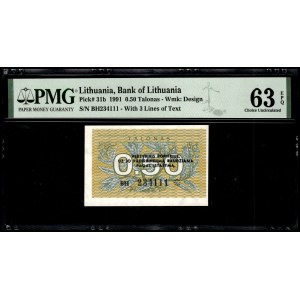 Lithuania. 1991 0.50 Talonas
