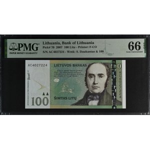 Lithuania. 2007 100 Litu