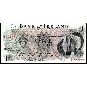 Northern Ireland. 1970 1 Pound Agent