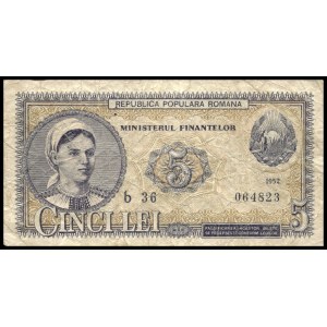Rumunia. 1952 5 i 10 lei
