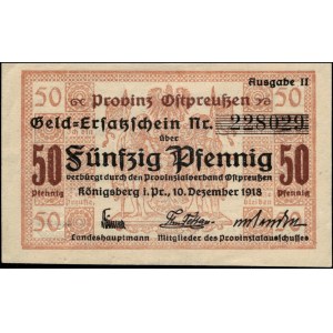 Russie. Kaliningrad 50 Fenigow 1918 Ausgabe II