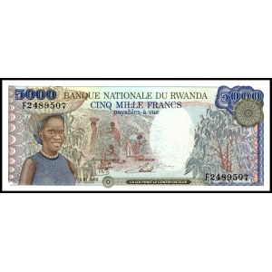 Rwanda. 8 Piece Type Set