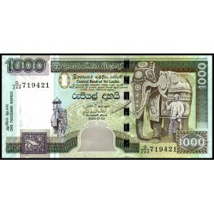 Sri Lanka. 500 e 1000 rupie