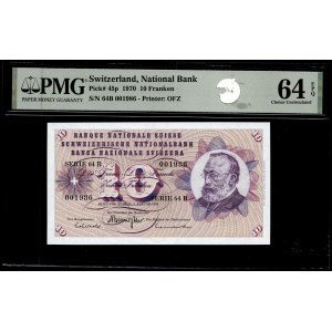 Switzerland. 1970 10 Francs