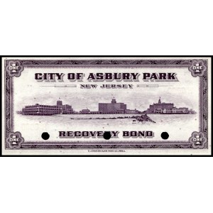 United States of America. 1937 1 Dollar Bond Scrip Specimen