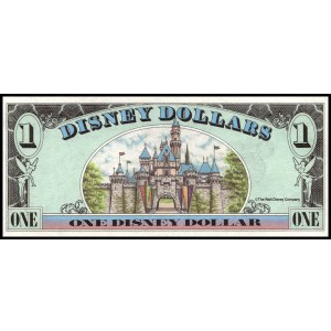 United States of America. 1991 1 Dollar Disney