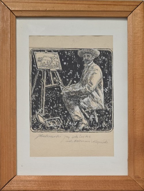 Walerian Kryciński (1852-1929), Jacek Malczewski przy sztaludze