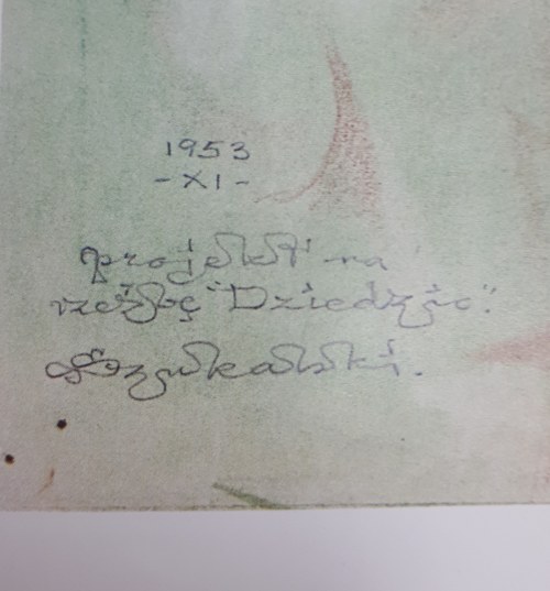 Stanisław Szukalski (1893-1987), Projekt do rzeźby Dziedzic z 1953 r.