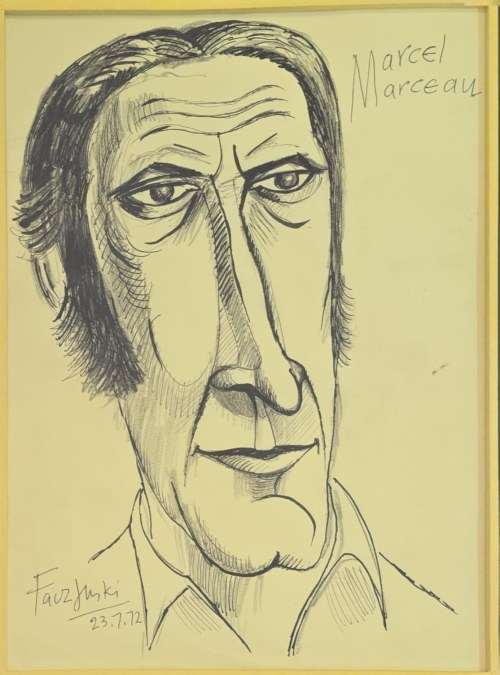 Jerzy Faczyński (1917-1994), Marcel Marceau, 1972