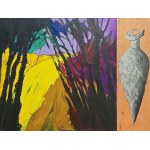 Piotr Strelnik (ur. 1956), Prowansalski pejzaż ze srebrną amforą, 1996