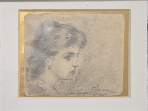 Franciszek Żmurko (1859-1910), Portret Aleksandry Lüde-Żmurko, 1886