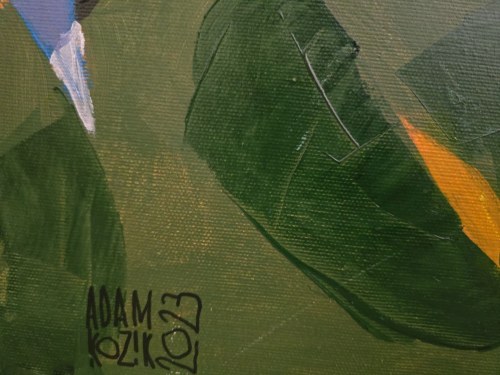 Adam Kozik (ur. 1972), Krajobraz z górą, 2023