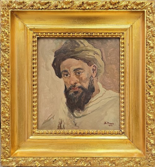 Iwan Trusz (1869-1941), Mężczyzna w turbanie, 1914