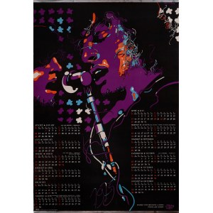 proj. Waldemar ŚWIERZY (1931-2013), 1974 Calendar. Polish Jazz Association