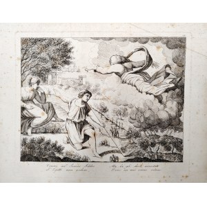 Raphael Santi, Bianchi Secondo gestochen - Der Herr offenbart sich dem Isaak, Radierung um 1785