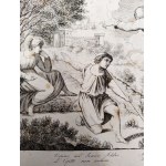 Raphael Santi, Bianchi Secondo gestochen - Der Herr offenbart sich dem Isaak, Radierung um 1785