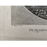 Canali - engraved according to a painting by T. Hearne, - Ploughing (Ploughing) / Le Labour, etching, ca. 1770