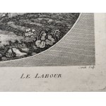 Canali - engraved according to a painting by T. Hearne, - Ploughing (Ploughing) / Le Labour, etching, ca. 1770