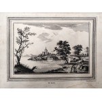 Johan Gradmann - landscape, etching 18th century