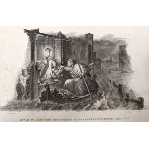 Antonio Viviani (1797-1854), Bible scene, Song of Songs, intaglio 19th century