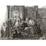 Antonio Viviani (1797-1854), Bible scene, Song of Songs, intaglio 19th century