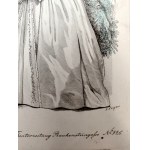 Andreas Josef Geiger (1773 - 1856) - viedenská móda - Viedeň 1840 [ móda, biedermeier, šaty ].